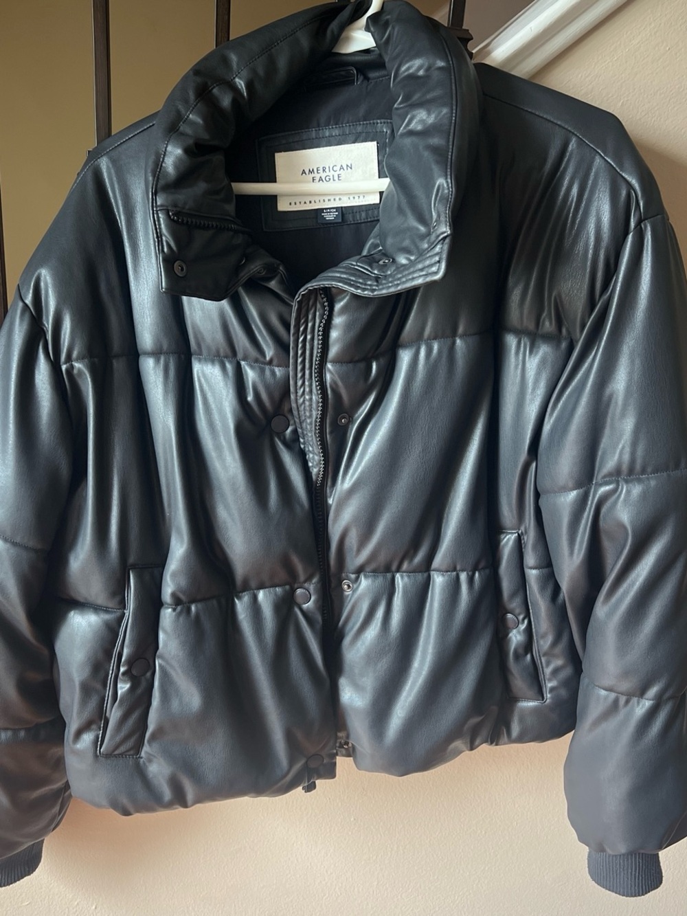 American Eagle Outfitters Black Puffer Jacket